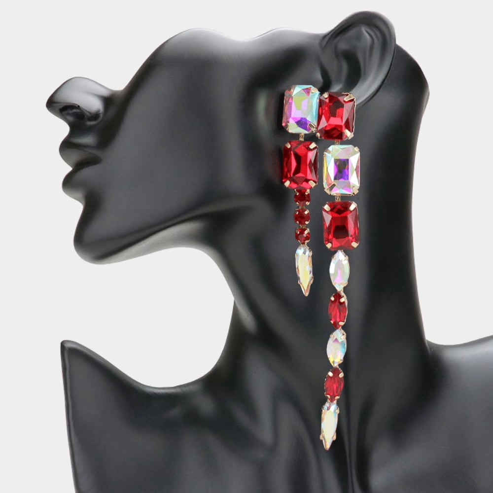 Image of Gamma Crystal Drop Earrings Evening Edition