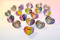 Image 4 of Pride Heart Hard Enamel Pins