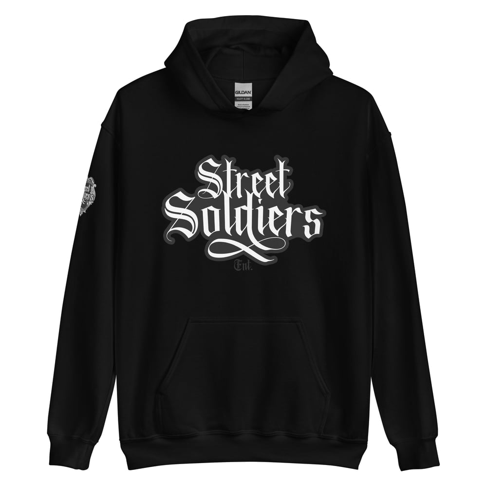 Image of Street Soldiers - PTB Double Sided Logo Hoody (BLACK)