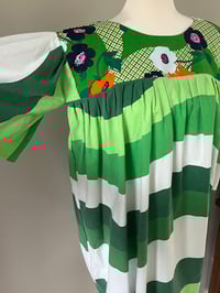 Image 2 of Tunic/Mini Dress Green Waves