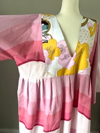 Image 5 of Midi Boho Style Dress - Pink Waves- Curve