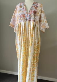 Image 3 of Boho Maxi Dress - yellows & ochre