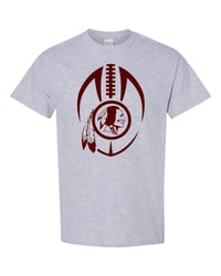 REDSKINS FOOTBALL ICON ADULT T-SHIRT - GREY