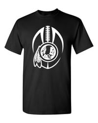 REDSKINS FOOTBALL ICON ADULT T-SHIRT - BLACK