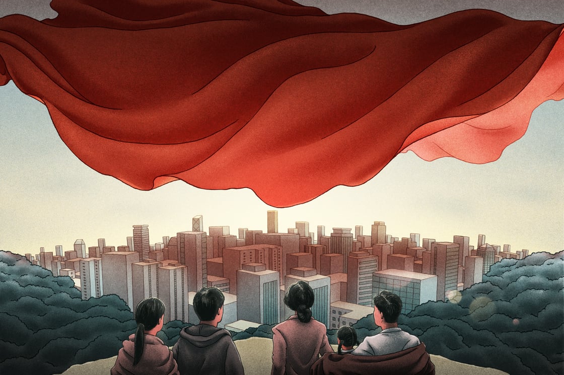 Image of Red Cloth print