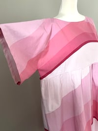 Image 3 of Midi Baby Doll dress Pink Waves 