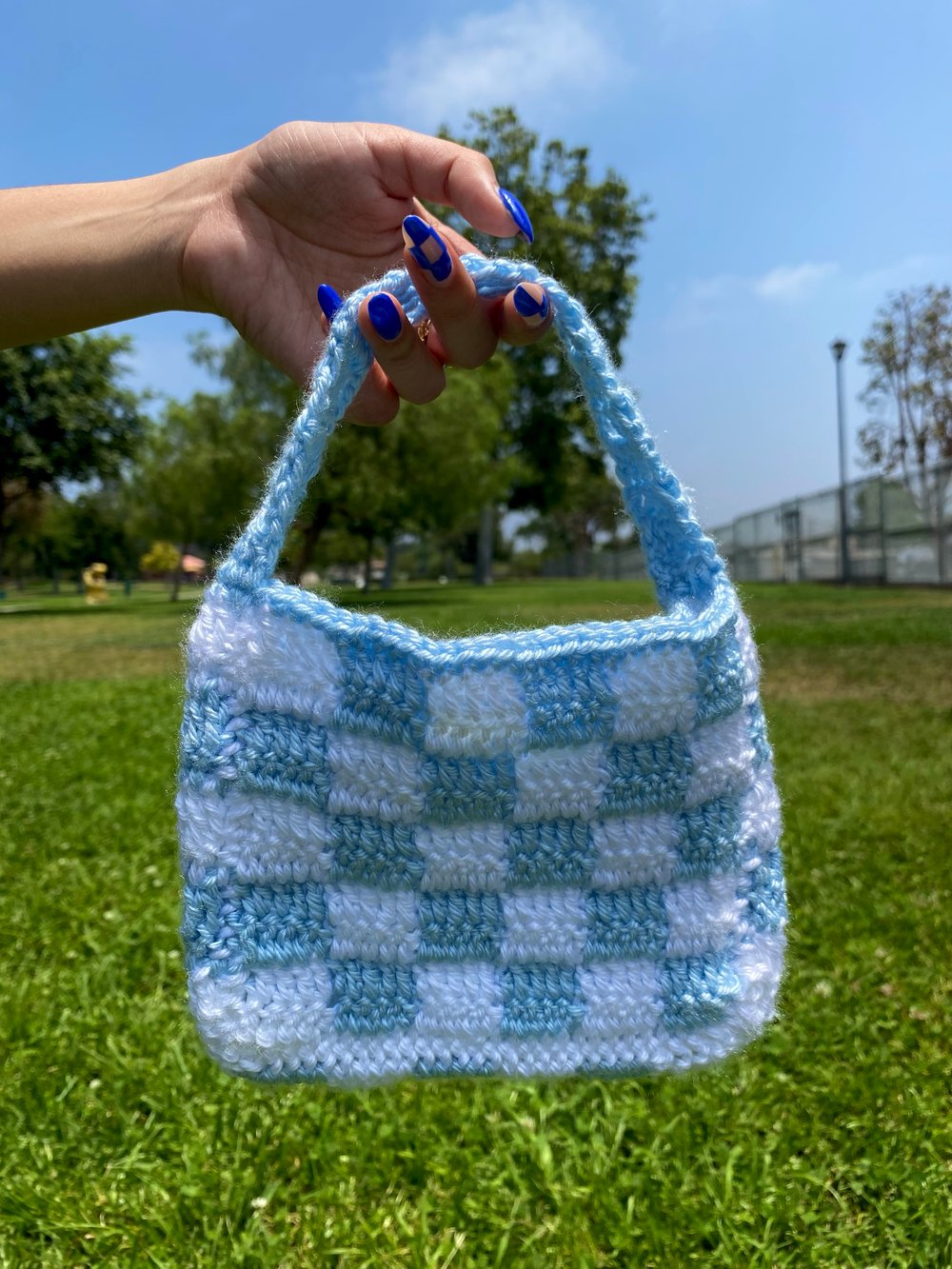 Image of Mini Checkerboard Purse