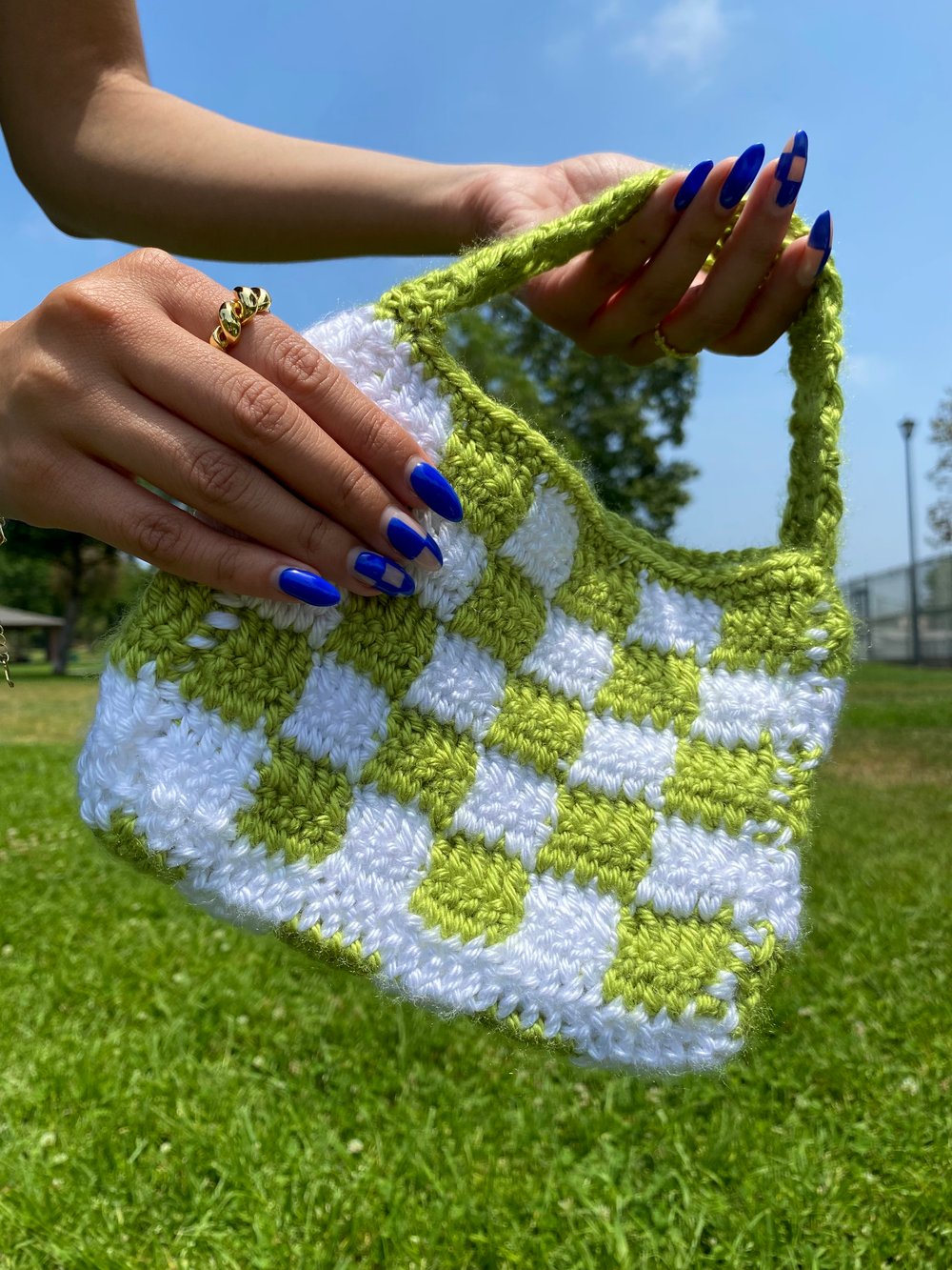 Image of Mini Checkerboard Purse