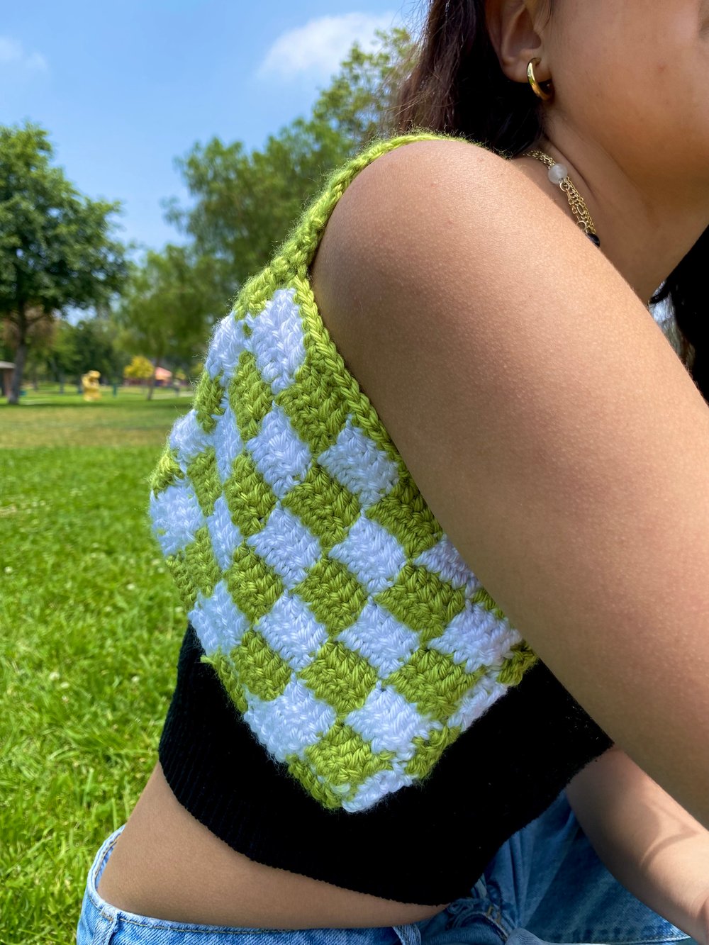 Image of Mini Checkerboard Purse