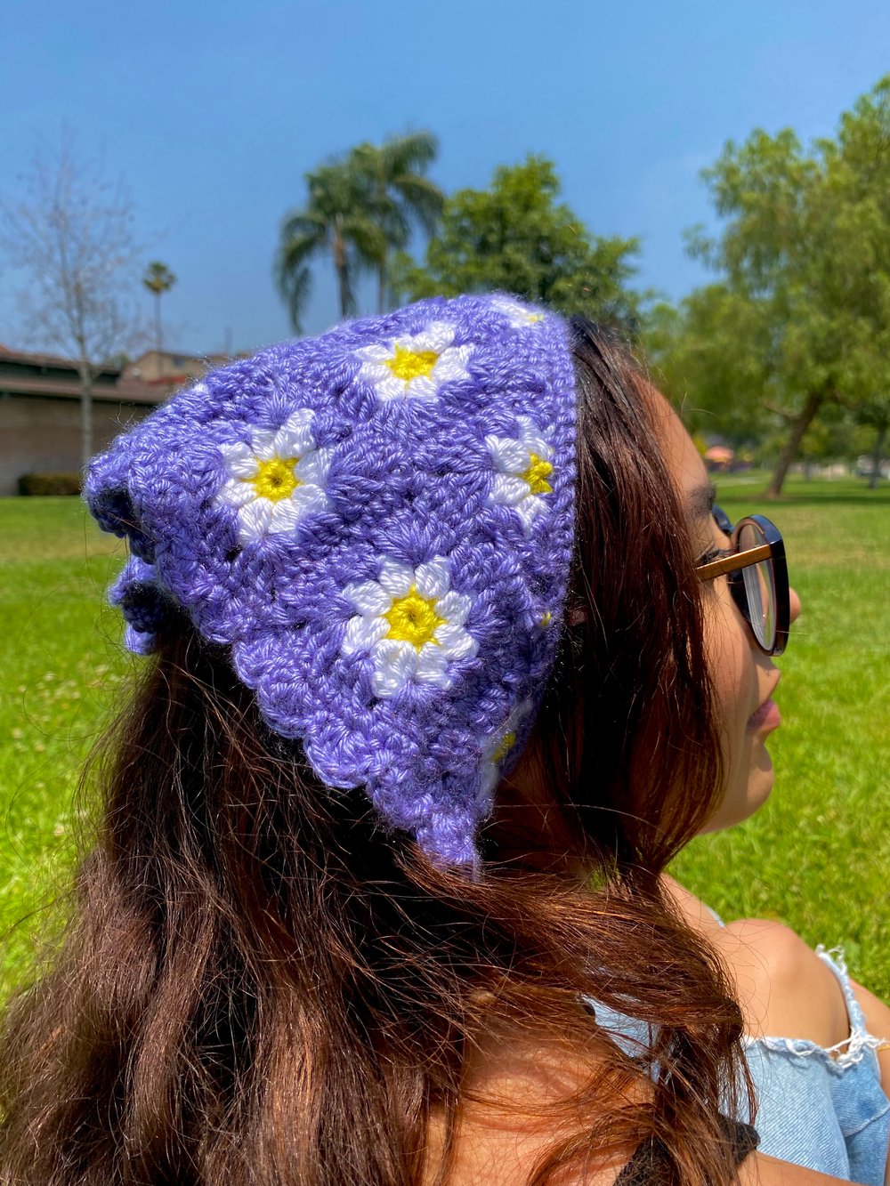 Image of Daisy Granny Square Bandana