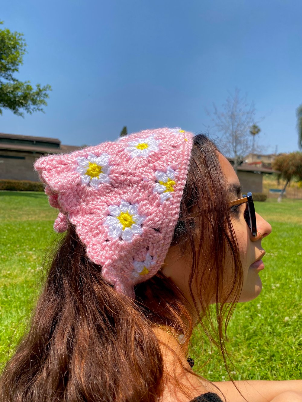 Image of Daisy Granny Square Bandana