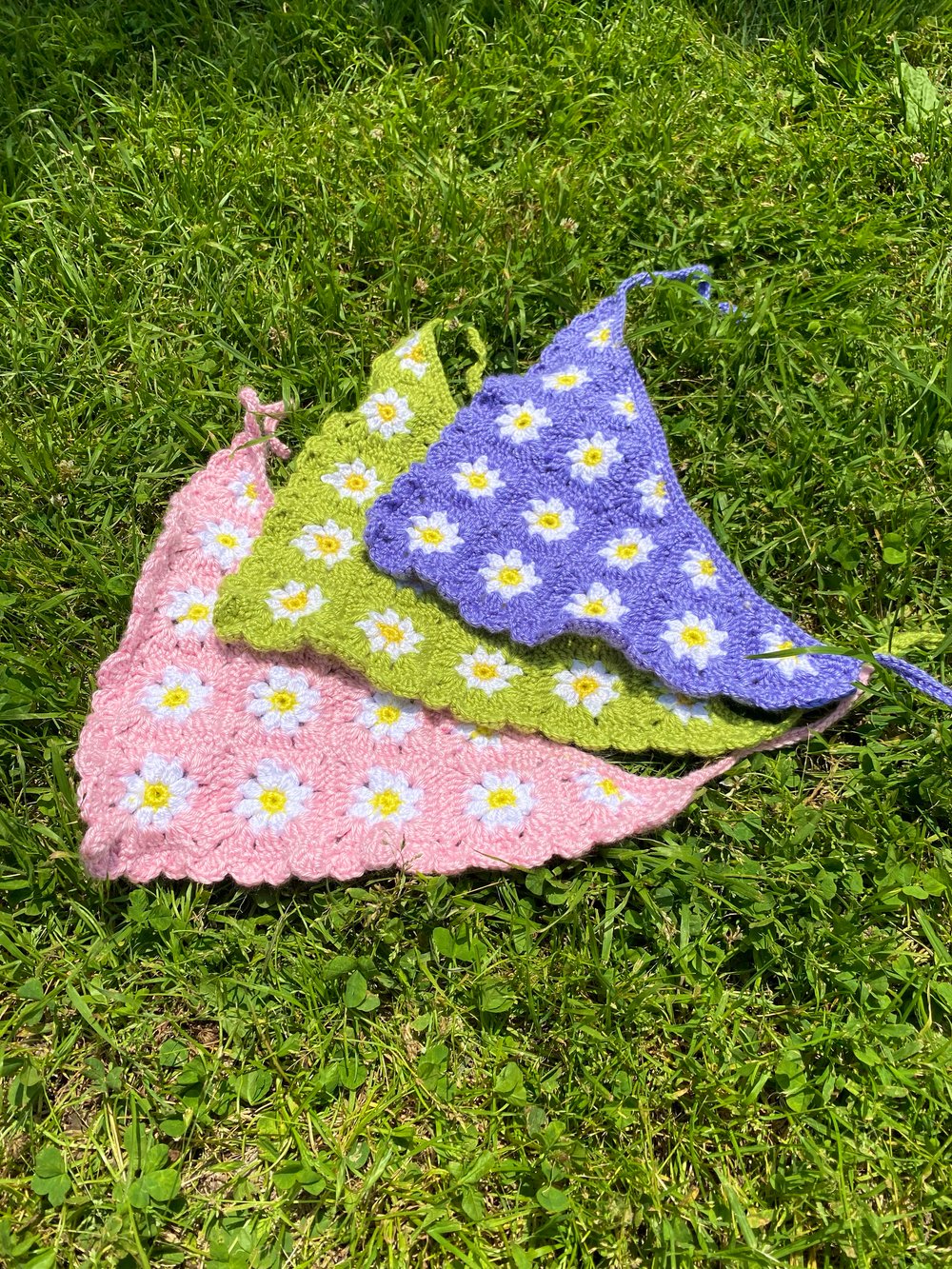 Image of Daisy Granny Square Bandana