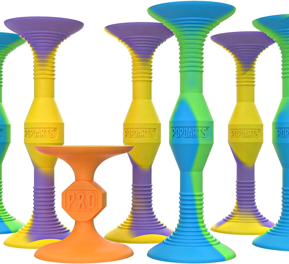 Image of Popdarts PRO Pack Game Set (Wigglenobber Target Marker) - Indoor, Outdoor Suction Cup Throwing Game 