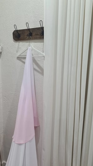 Image of Pink Ombre Chiffon Veil. By NATASAstudio 