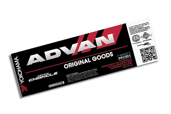 Image of CHRNCLS x ADVAN Tire Label Decal