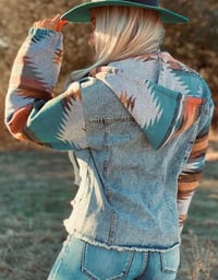 Image 1 of Aztec Denim Jacket