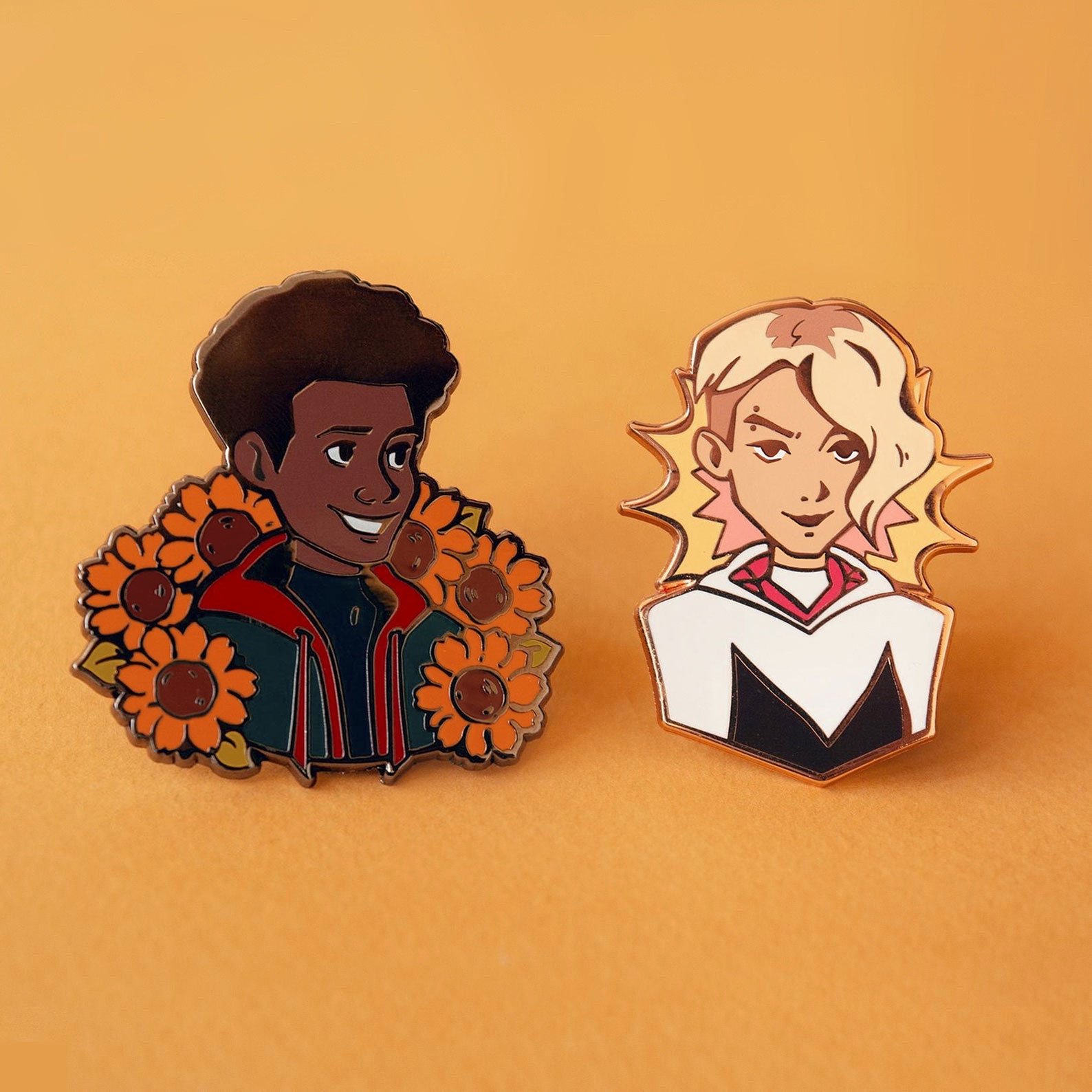 Parsival 2024 Pins Spiderman Miles Morales Spider Gwen By the Moonlight Fantasy Pin