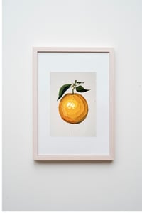 Image 3 of ORANGE ON LINEN WHITE - GICLÉE PRINT