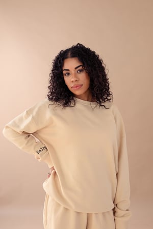 Image of Organic Sweatshirt - Soft Sand