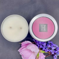 Image 2 of BERGAMOT ROSE CANDLE TIN