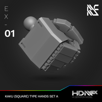 Image 1 of HDM+EX Kaku (Square Type) Hands Option Set A [EX-01]