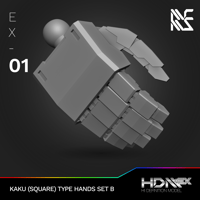Image 2 of HDM+EX Kaku (Square Type) Hands Option Set B [EX-01]