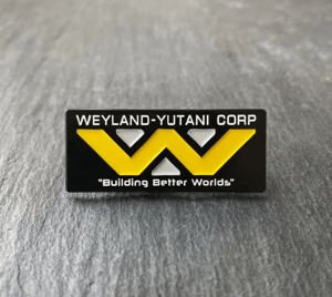 Weyland-Yutani pin badge and keyring discounted double-pack