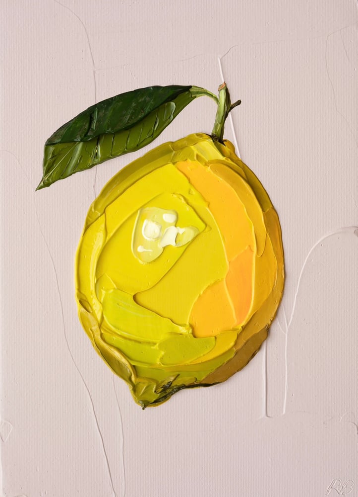 Image of LEMON ON FONDANT PINK - GICLÉE PRINT