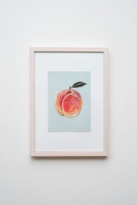 Image 2 of PEACH ON AQUAMARINE - GICLÉE PRINT