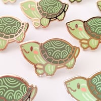 Image 2 of Red-Eared Slider - Tiny Reptile Enamel Pins