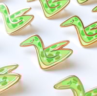 Image 2 of Long-Nosed Whip Snake - Tiny Reptile Enamel Pins