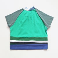 Image 2 of patchwork green ten 10/12 10 party tenth 10th birthday bday shirt cropped crop top courtneycourtney 