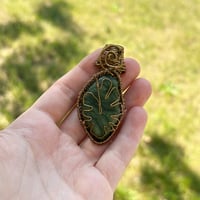 Image 2 of Wrapped Jade Green Stone