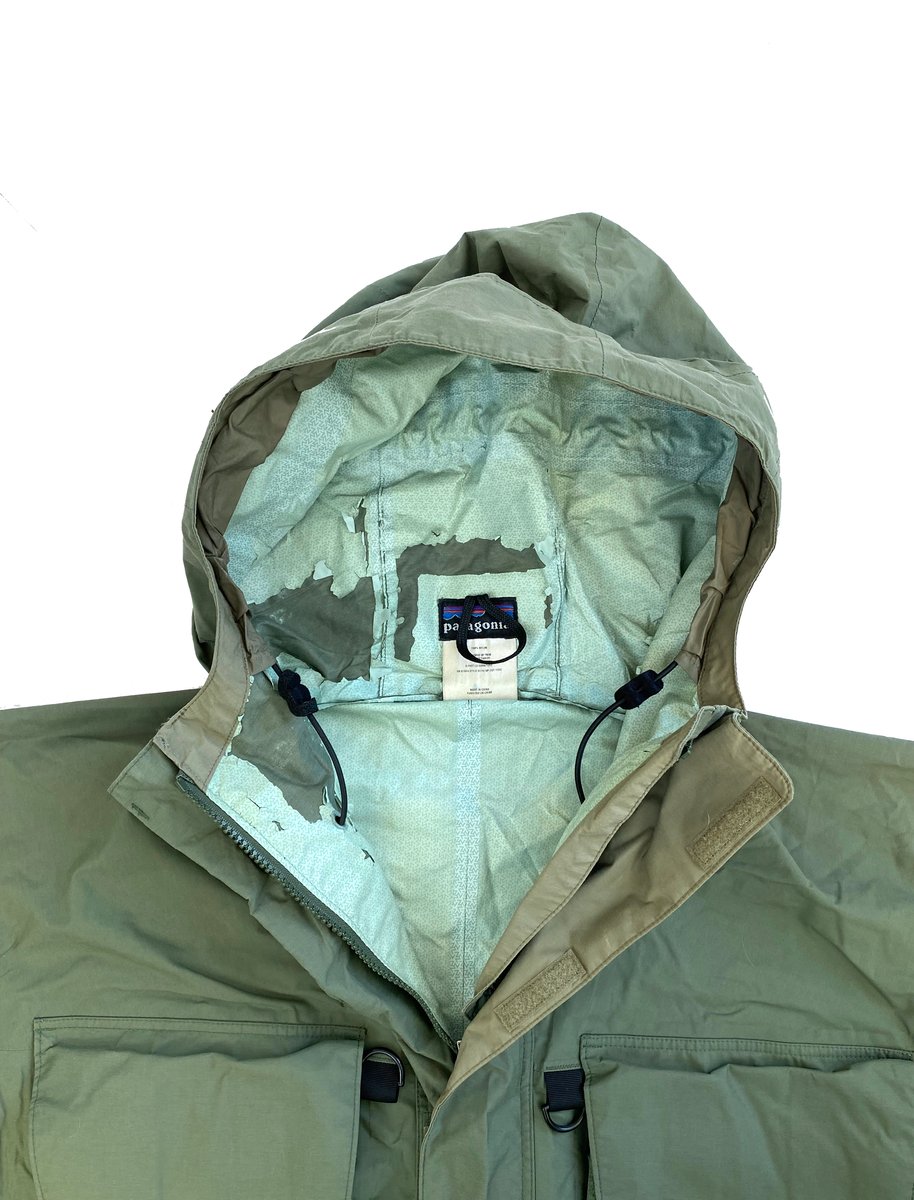 Vintage Patagonia SST Deep Wading Jacket Green WAY OUT CACHE