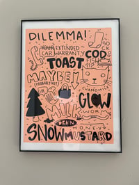 Pink Drawing - Framed 