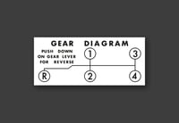 Image 1 of Gear Diagram sticker