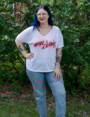 Image of Spatter V-neck T-shirt