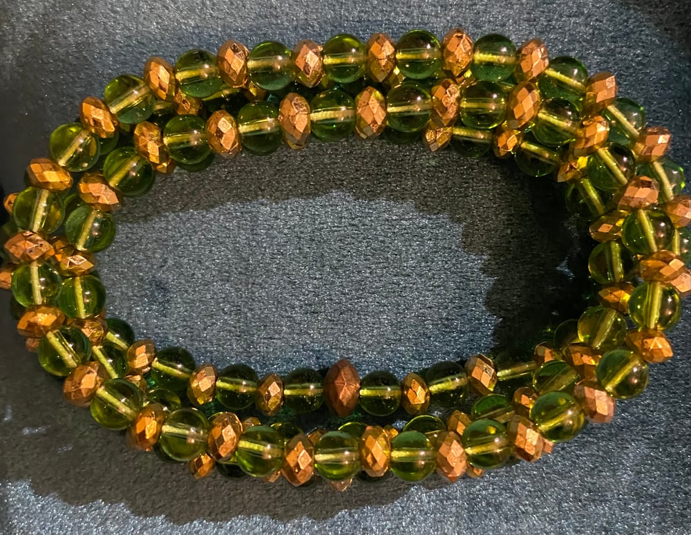 Image of Green & Gold For Your Soul Waist Beads