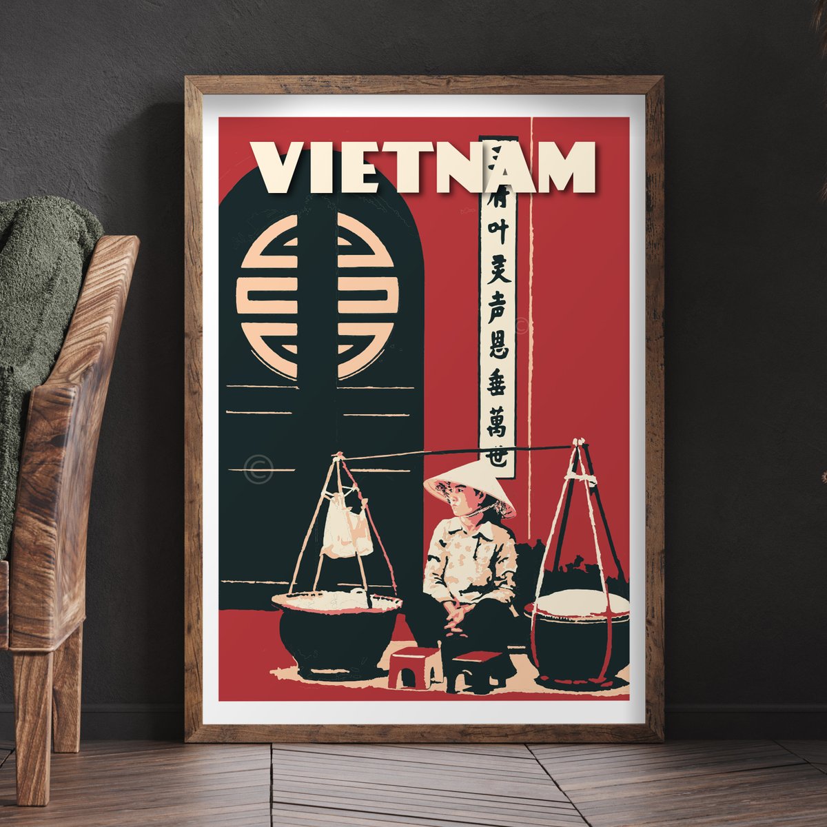 Vintage Souvenirs Vietnam - Posters & Maps