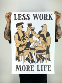 LESS WORK MORE LIFE- AMARELO