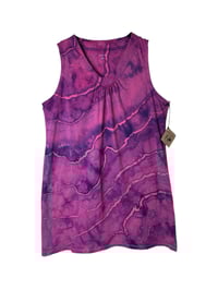 Image 2 of ♻️ UPCYCLED XL Knit Dress in Fuchsia Geode Ice Dye