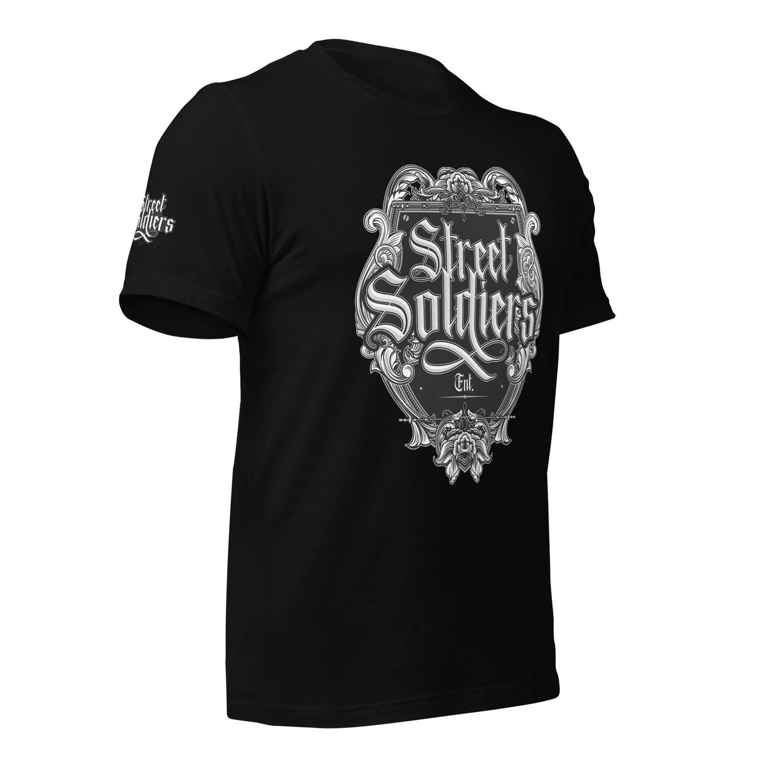 Image of Street Soldiers Ent. Logo T Shirt (Black) 