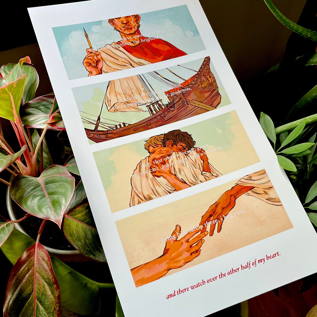 Horace’s Ode to Vergil Print Klimtsonian