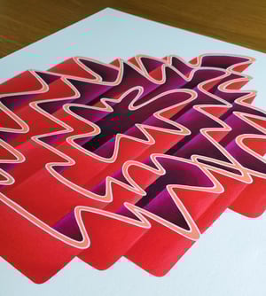 Image of Hand Embellished 'Labyrinth Coral'
