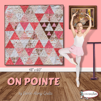 Image 5 of ON POINTE Quilt Pattern CAQ-906 by Carrie-Along-Quilts 48" x 60"