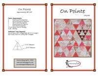 Image 3 of ON POINTE Quilt Pattern CAQ-906 by Carrie-Along-Quilts 48" x 60"