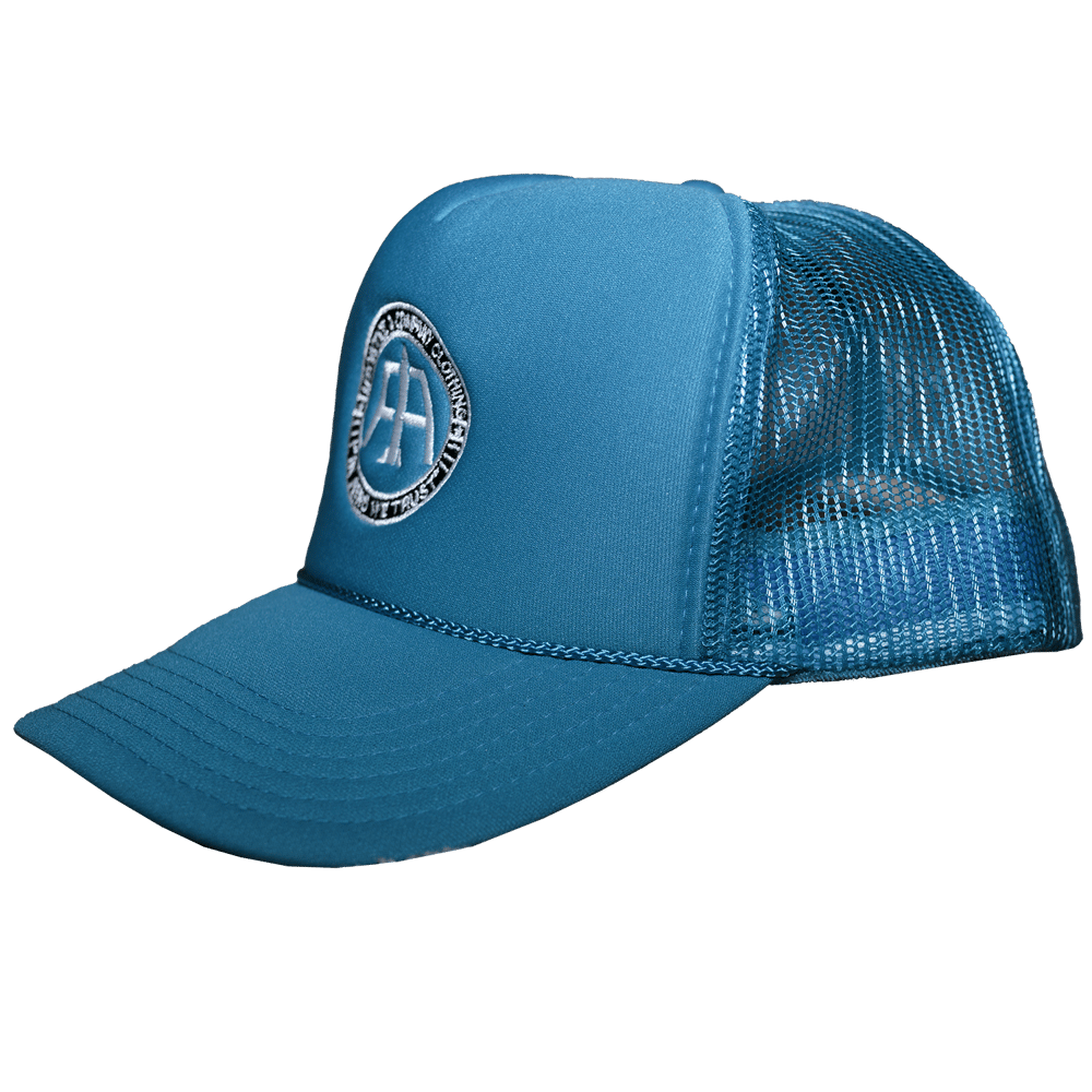 Aqua Aero Logo Mesh Trucker Hat