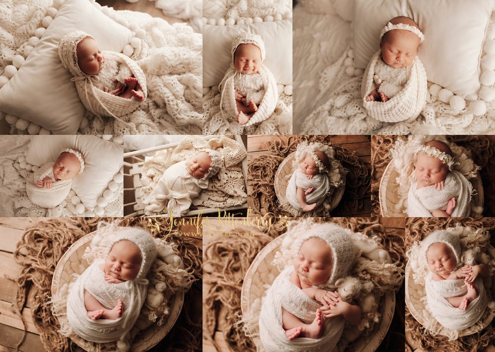 Image of One Hour BABY ONLY Wrapped Newborn Session