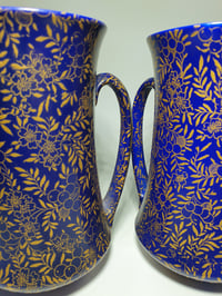 Image 1 of Royal Doulton Pair Twin Handled Vases