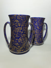Image 2 of Royal Doulton Pair Twin Handled Vases